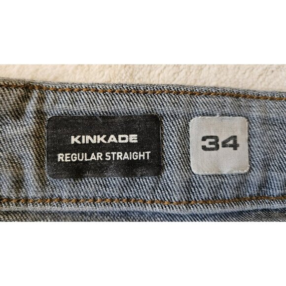 Volcom Kinkade Jeans Mens 34 Blue Regular Straight Leg Denim - Picture 4 of 14